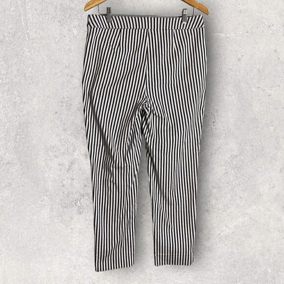 𝅺CHICOS Fabulously Slimming Striped Trouser Pants Size 1 - Picture 5 of 8